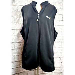 Med Couture 8690 Black Performance Scrub Vest Sz 2XL Mercy Logo Nursing Hospital